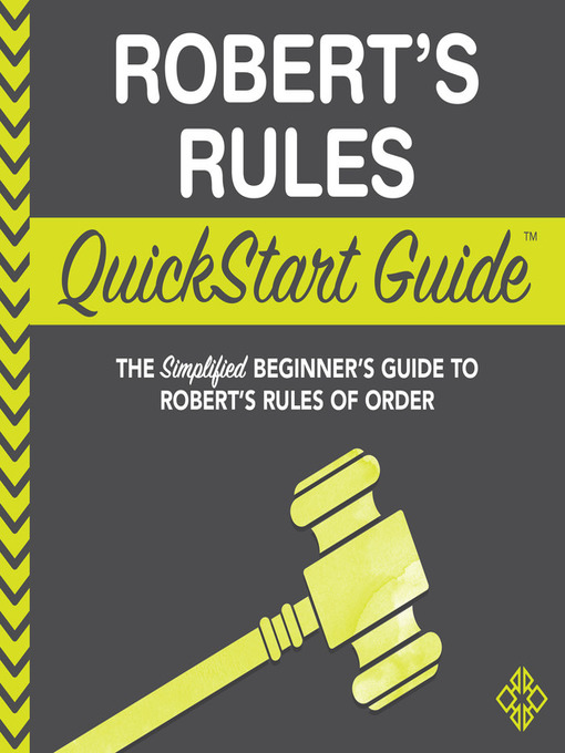 Title details for Robert's Rules QuickStart Guide by ClydeBank Business - Wait list
